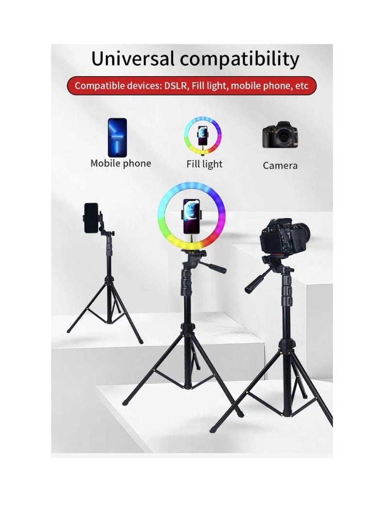 Jmary KP-2206 Multi-functional Adjustable Portable Camera Tripod Cell Phone Holder Floor Stand For Live Streaming - Image 2
