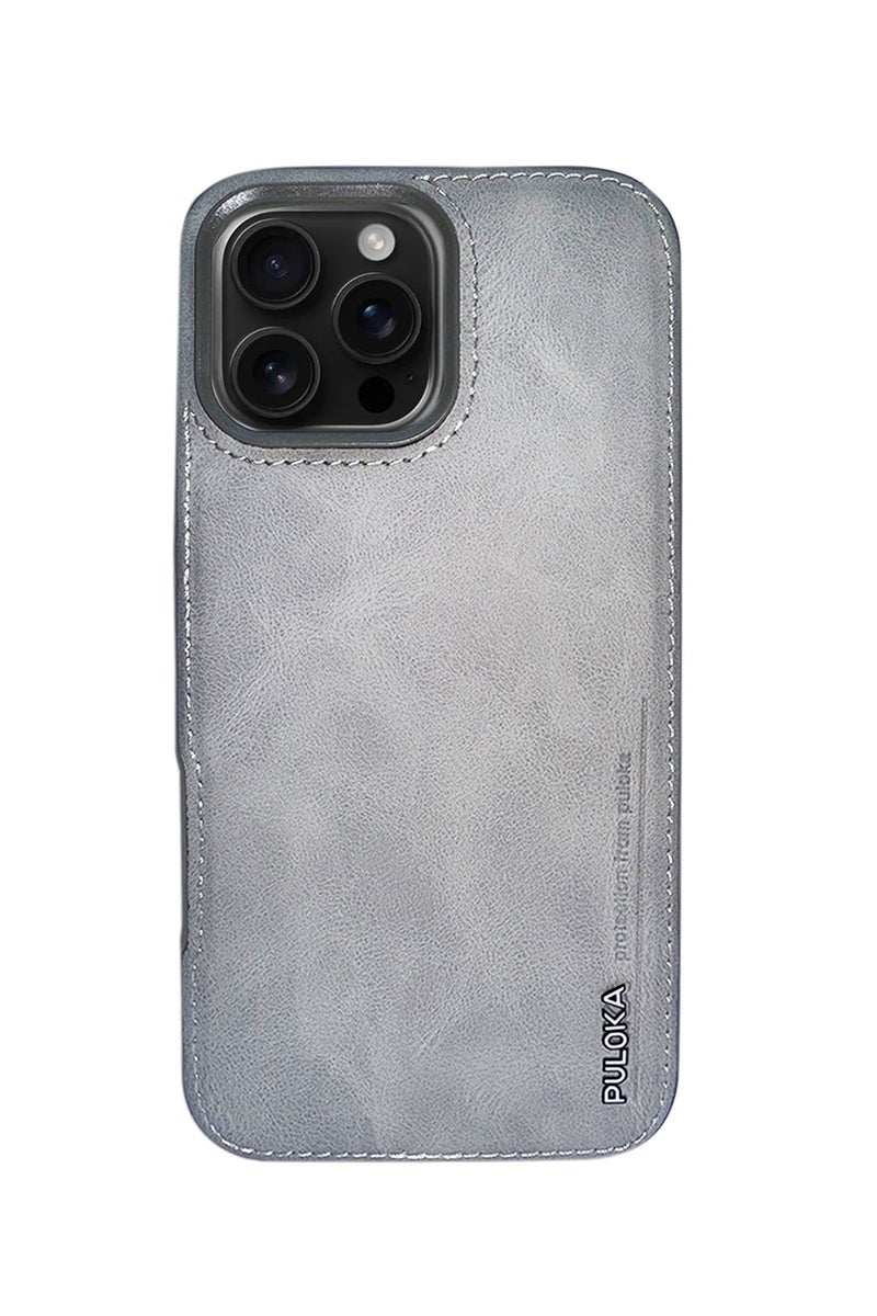 Puloka Genuine Leather Case for iPhone 16 Pro Max - Premium Protection