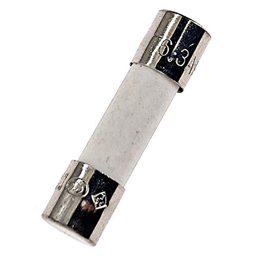 ChengHongXing 10PCS Ceramic fuses T6.3AH250V Slow-Blow 5x20mm/0.197"x0.787" 6.3AMP 250V (T6.3A) - Image 1