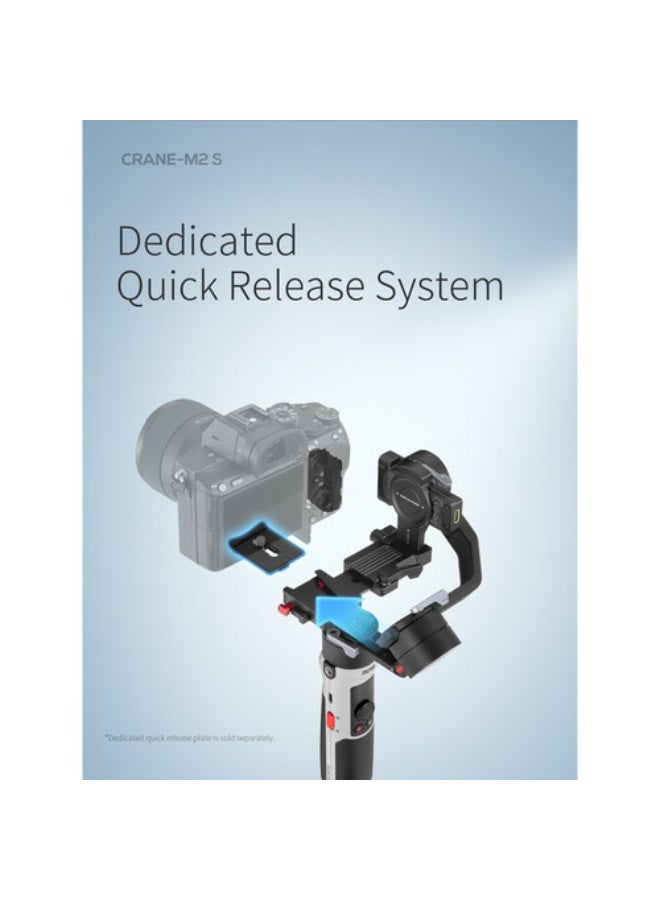 زيون Zhiyun CRANE-M2 S 3-Axis Handheld Gimbal Stabilizer Combo Kit - Image 5