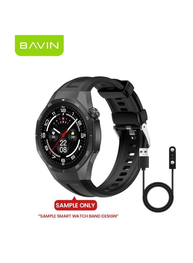 BAVIN BW-605 Smart Watch 1.43" HD | 123+ Sports Modes | AI Voice | Health Monitor | 3 ATM Waterproof - Image 1