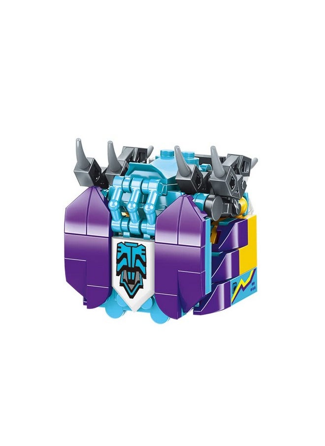 Qman QMAN Building Blocks STEM Toy for Kids Age 6+ Magic Cube Bricks Transform Animal Toys to Build Educational Learning Creative Building Kit Gift Toy for Boys and Girls, 130 Pieces (Parrot Model)  - Image 5