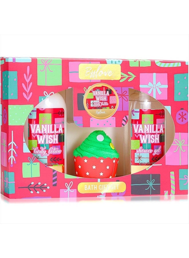 Generic Gifts for Women, Bath and Body Set, Spa Gift Set with Vanilla Scent Including Body Butter, Shower Gel, Body Lotion, Mini Towel. Birthday Gift for Her, Gift Box for Teenage Girls  - Image 1