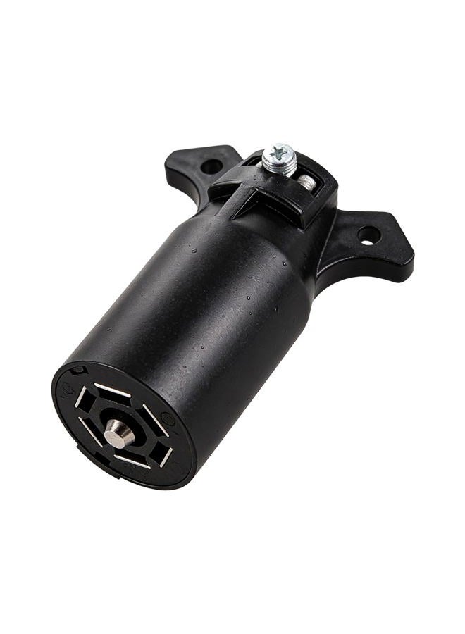NEW SUN 7 Way Round RV Blade Connector Trailer Light 7 Way Adapter Plug - Image 1