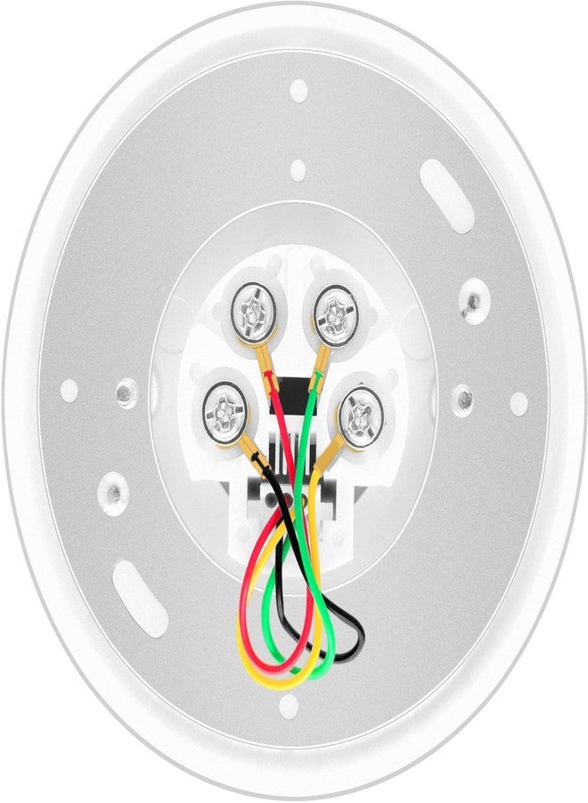 NECABLES Phone Jack Cover Plate Round Telephone Wall Jack 4 Screw Terminals to RJ11 6P4C Female White - Image 2