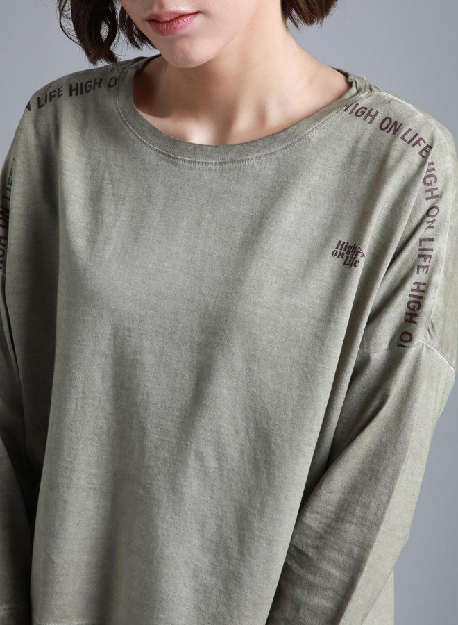 HIGH STAR Women Beige T-shirts - Image 4