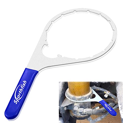 Sporthfish Colar/Vent Cap Fuel Filter Wrench Metal for 380134 382 Compatible with Detroit Diesel Truck Cummins Engines with 6 inch Inner Diameter - Image 1