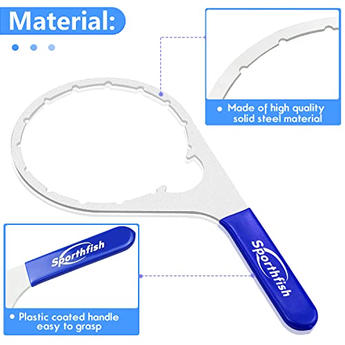 Sporthfish Colar/Vent Cap Fuel Filter Wrench Metal for 380134 382 Compatible with Detroit Diesel Truck Cummins Engines with 6 inch Inner Diameter - Image 4