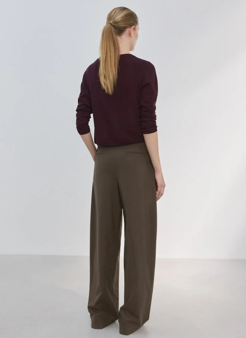 مانجو Fine-knit straight-fit cardigan