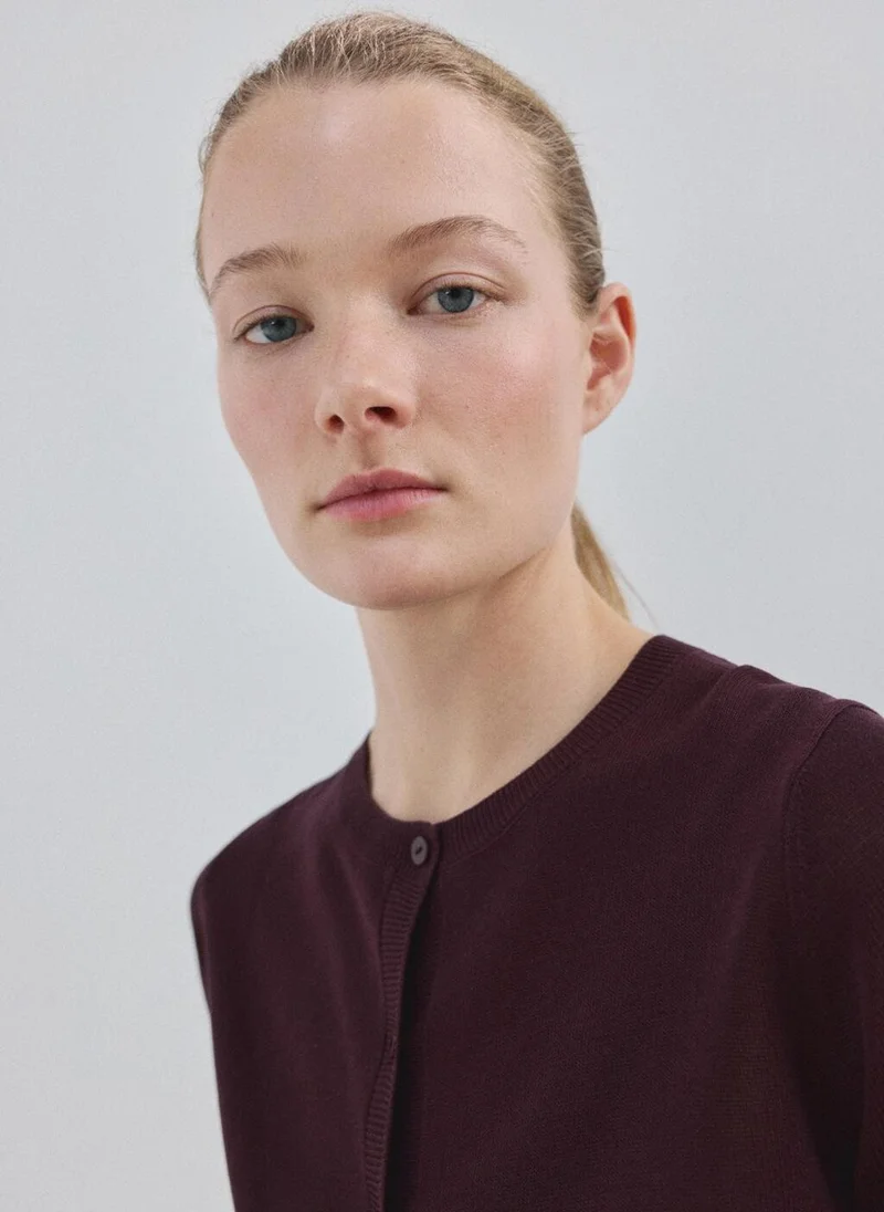 MANGO  Fine-knit straight-fit cardigan for Women | Best Price UAE