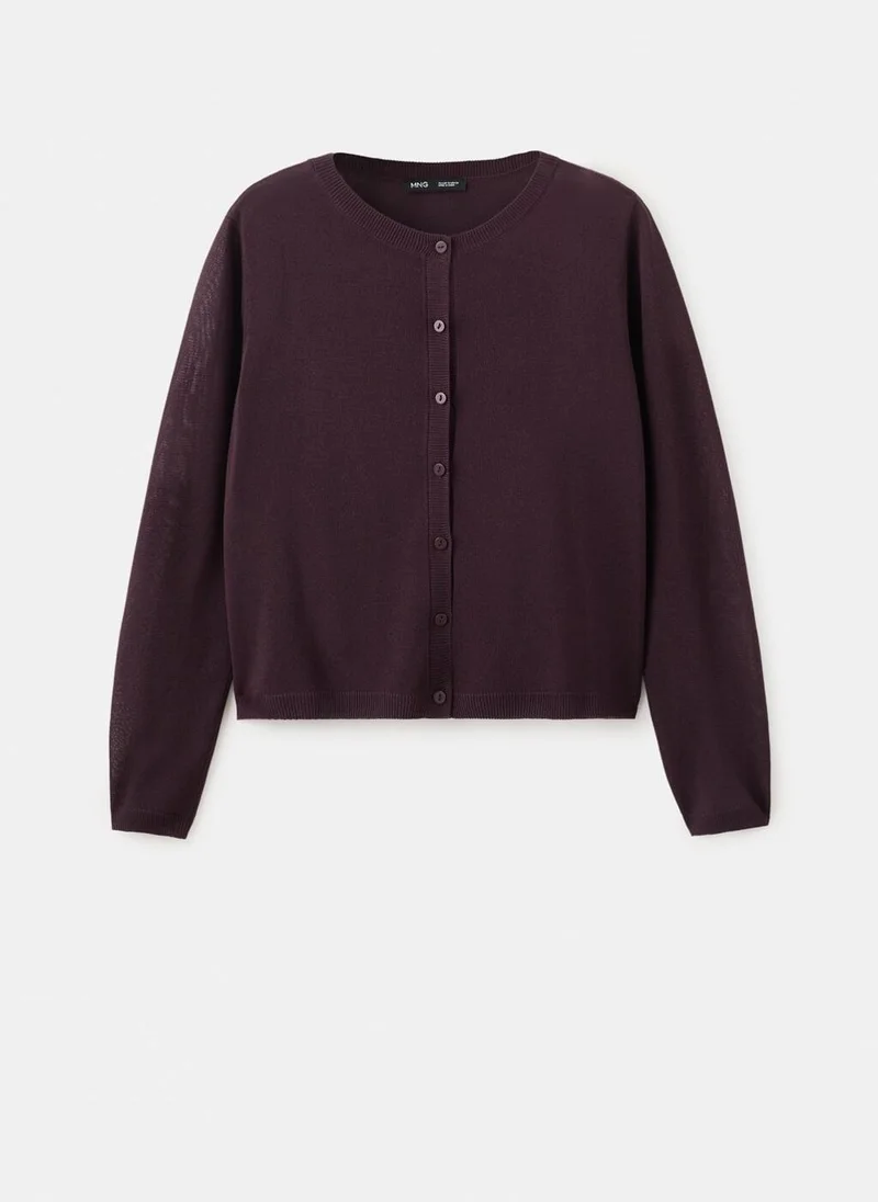 MANGO  Fine-knit straight-fit cardigan for Women | Best Price UAE