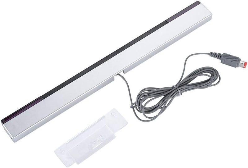 Ashata Game Console Sensor Bar, Replacement Wired Infrared Ray Sensor Bar Wired Receiver for Game Console, Includes Clear Stand - Image 1