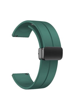 20mm Silicone Strap With Magnetic Folding Buckle For Amazfit Bip U Pro / Bip / Bip Lite / Bip S / Bip S Lite / Bip U  Green