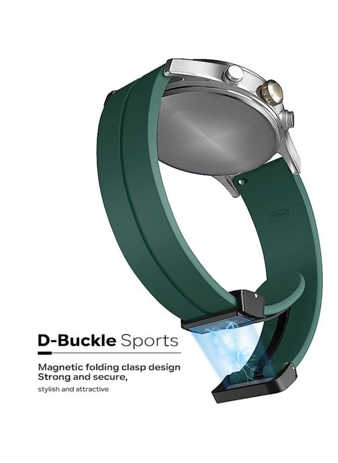 Generic - 20mm Silicone Strap With Magnetic Folding Buckle For Amazfit Bip U Pro / Bip / Bip Lite / Bip S / Bip S Lite / Bip U  Green - Image 1