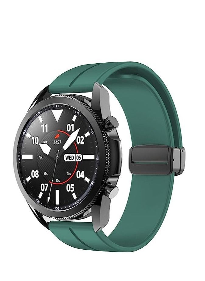 Generic - 20mm Silicone Strap With Magnetic Folding Buckle For Amazfit Bip U Pro / Bip / Bip Lite / Bip S / Bip S Lite / Bip U  Green - Image 1
