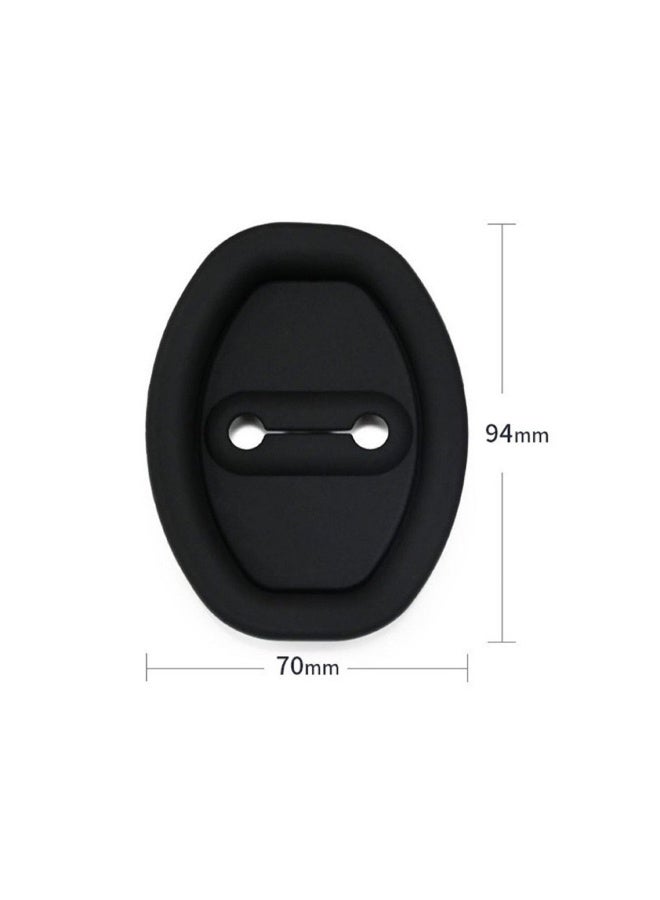 Generic White,4 pieces per pack,Universal Silicone Car Door Shock Absorption Buffer Pad Door Lock Buckle Protective Cover Car Door Mute Protection Pad  - Image 3
