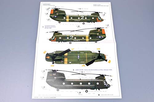 Trumpeter طائرة هليكوبتر تشينوك CH47A بمقياس 1/35 من ترامبتر - Image 4