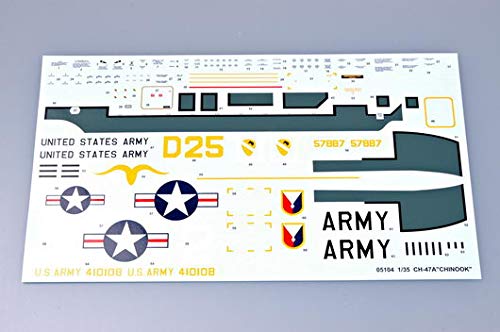 Trumpeter طائرة هليكوبتر تشينوك CH47A بمقياس 1/35 من ترامبتر - Image 3