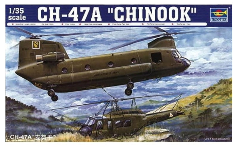 Trumpeter طائرة هليكوبتر تشينوك CH47A بمقياس 1/35 من ترامبتر - Image 1