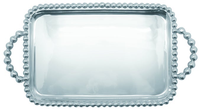 PEARLED SERVICE TRAY MEDIUM
