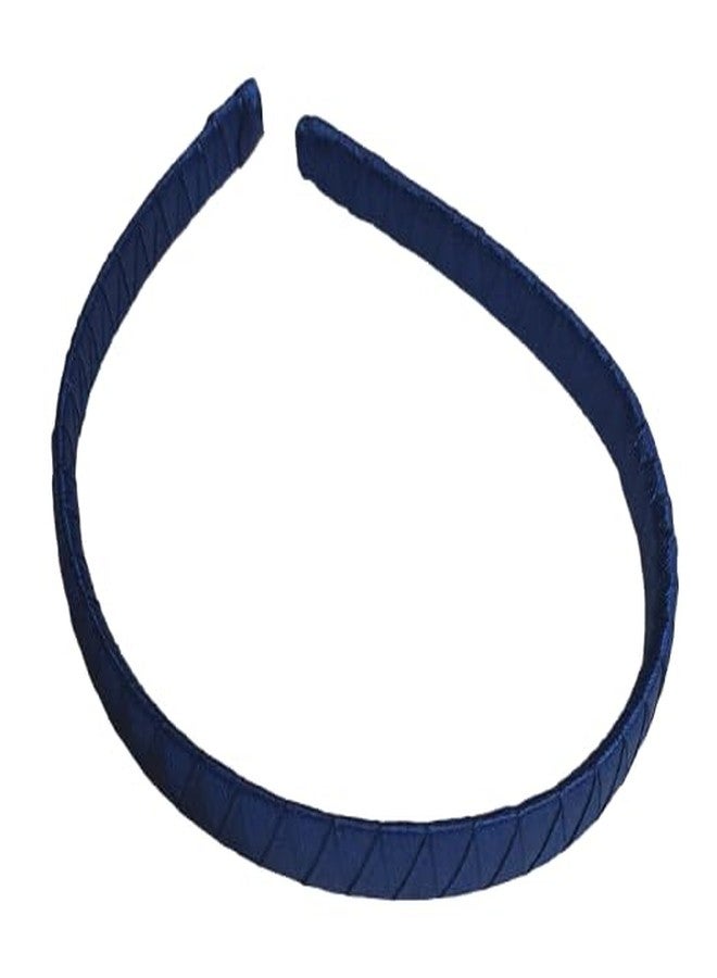Belleza Crafting with Creativity Handmade Dark Blue/Indigo Zig-Zag style in Hairband- Flexible and Comfortable DIY headbands for Women/Girls/Kids (Pack of 1) - Image 1