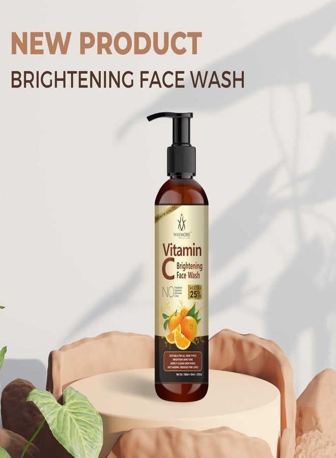 WAYMORE Vitamin C Face Wash for Oil Control, Hydration, Brightening, Sulphate & Paraben Free - 400ml (Pack of 2-200ml each) - Image 5