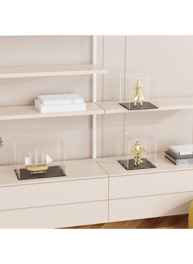 TPGP Clear Acrylic Display Case With Matt Black Base And Lid, Dust-Proof Acrylic Showcase, Cube Counter-Tops Box For Large Collectibles (10X10X14 Inch) - Image 4