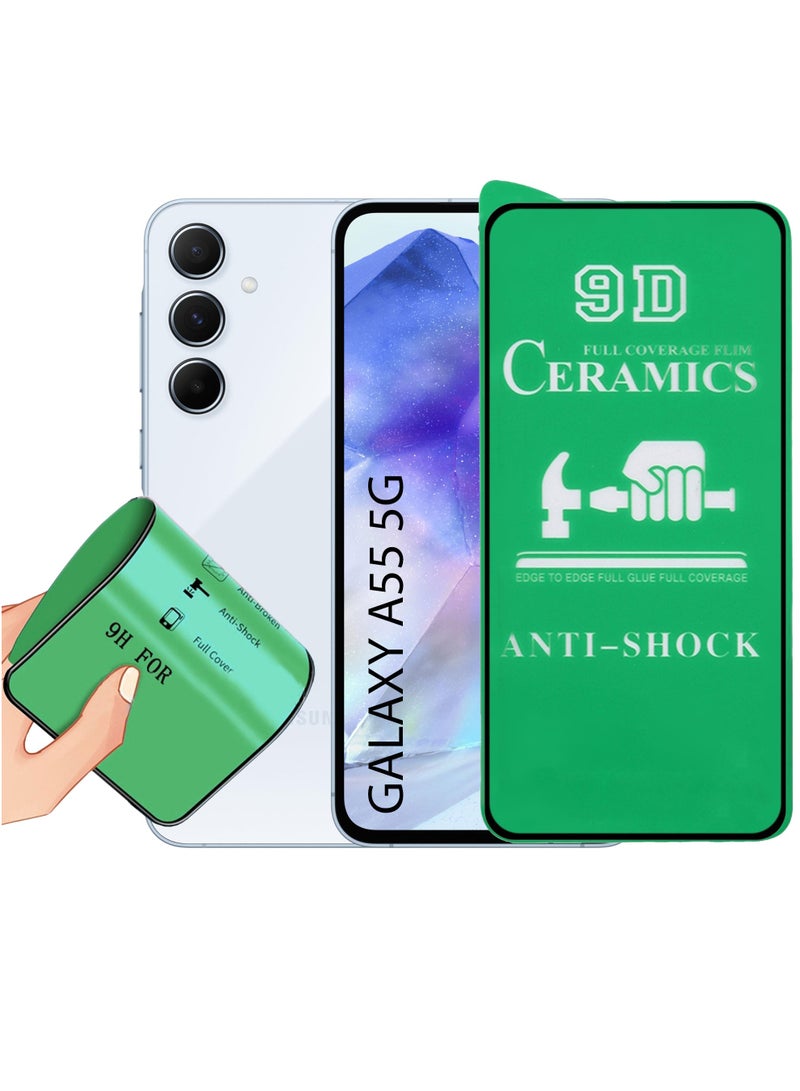 Ceramic Film For Samsung Galaxy A55 5G Screen Protector Anti-Glare Anti-Fingerprint 3D Touch, Matte Finish Surface ceramic film Samsung Galaxy A55 Ceramic - Image 1