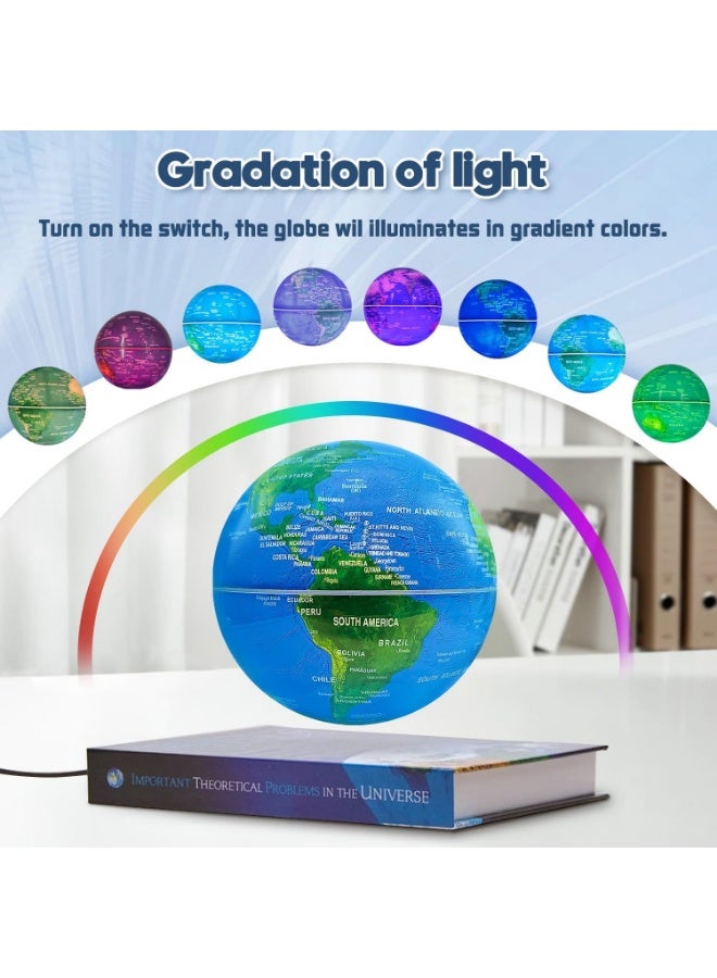 FIPKA Flagest Magnetic Levitation Floating Globe Rotating Globe Book Base -Nice Desk Bookshelf Showcase Decoration - Image 3