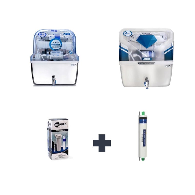 Bepure Annual Filter Change Kit RO Membrane for Bepure Alken Model with Alkaline Cartridge - Image 1