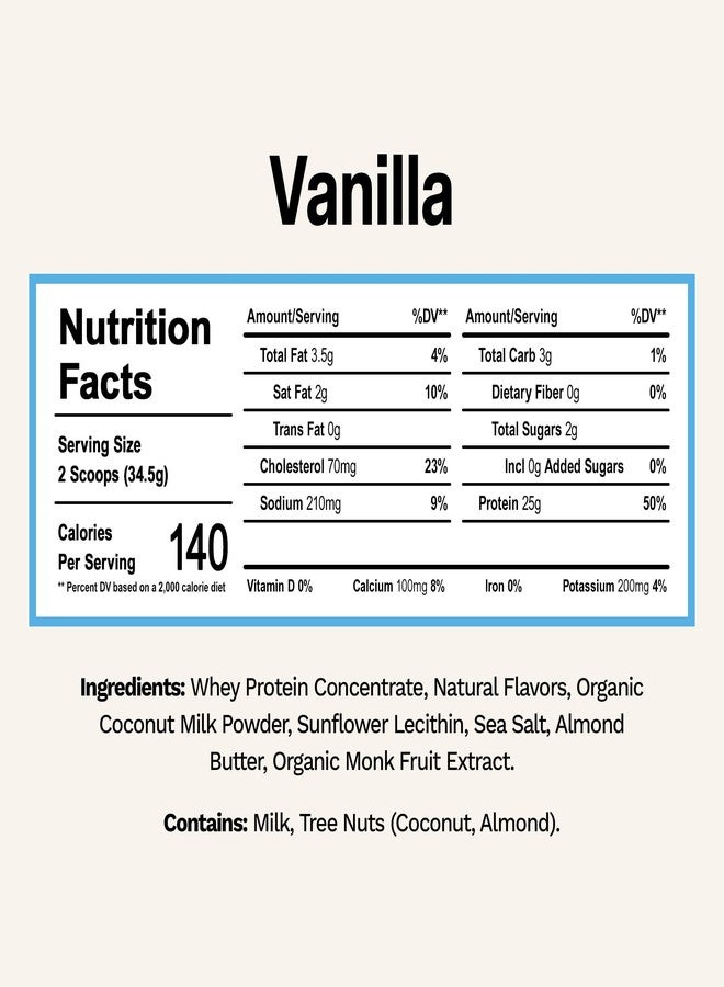 رايز مسحوق بروتين مصل اللبن من رايز، بنكهة الفانيليا | 25 غرام بروتين، خالٍ من النكهات والألوان والمواد الحافظة الاصطناعية - خالٍ من السكر، خالٍ من الغلوتين، خالٍ من الصويا (عبوة واحدة، حصة واحدة) - Image 2