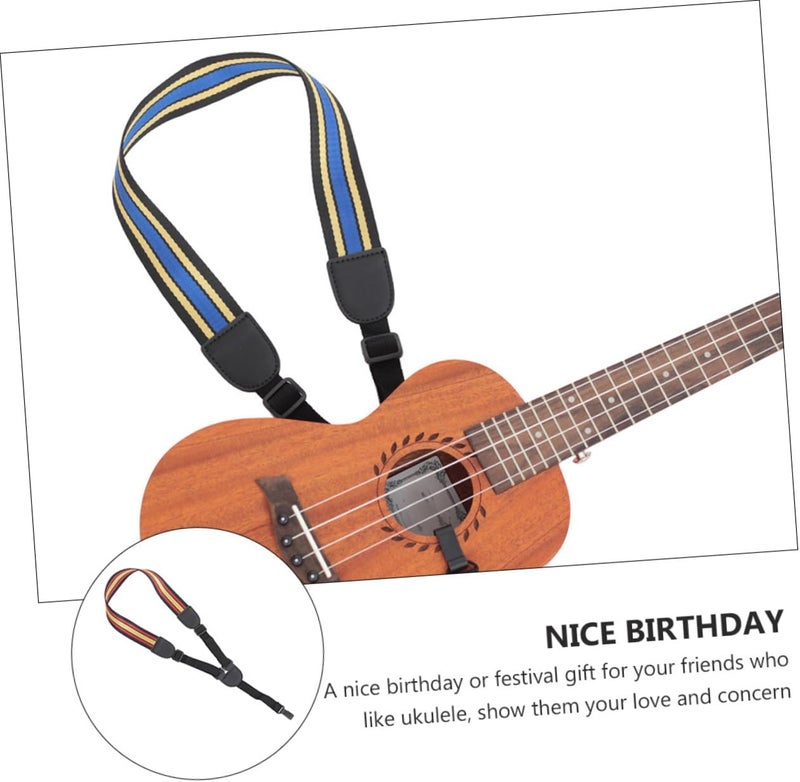 Adjustable Ukulele Strap Shoulder Belt Chic Design for Soprano Concert and Tenor Ukuleles Comfortable and Skin-friendly for - Image 4