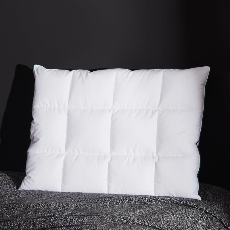 Three Geese Ultra Thin Flat Goose Down Feather Pillows for Sleeping Standard Size, 2.5" Height, 100% Cotton Cover, Ultra Slim Hotel Collection Bed Pillow for Stomach, Back Sleeper, 18x26 in. - Image 1