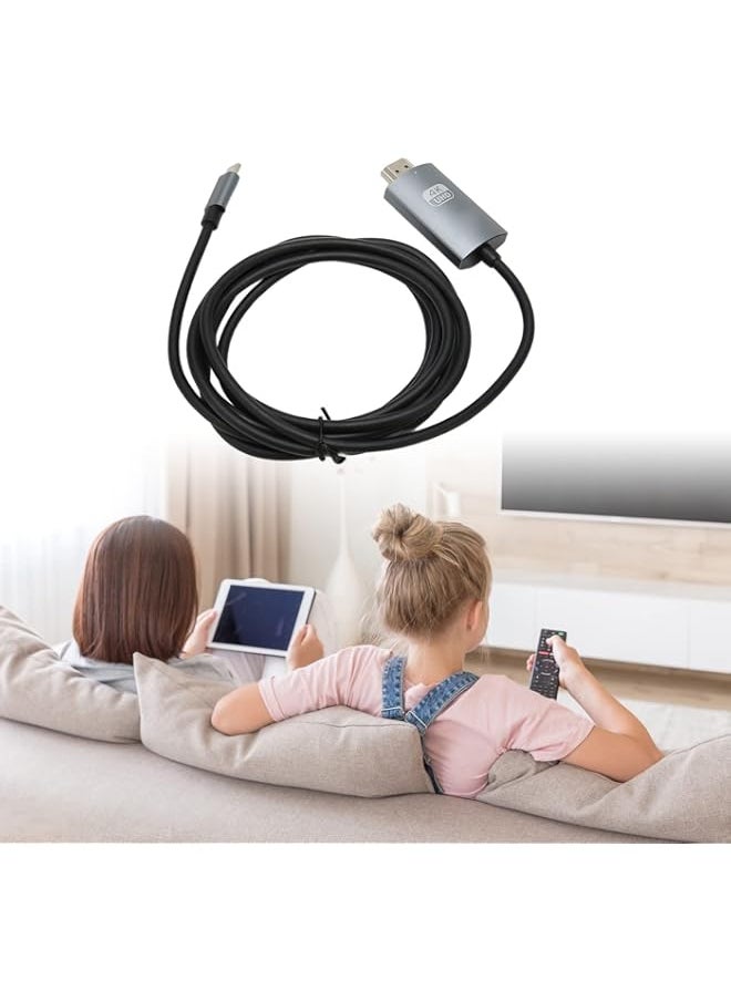 Generic - XUMIUZIY USB C to Cable, 4K@30Hz High Speed USB C to Adapter Cable, Support HD Screen Casting, Plug and Play, USB C Data Cable for TV, Monitor, Projector - Image 1