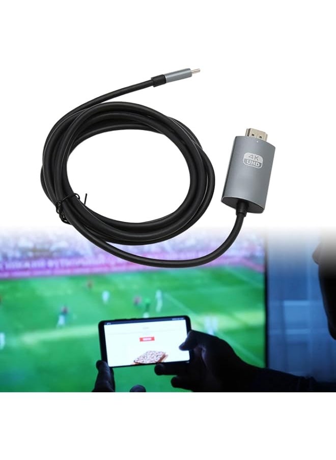 Generic - XUMIUZIY USB C to Cable, 4K@30Hz High Speed USB C to Adapter Cable, Support HD Screen Casting, Plug and Play, USB C Data Cable for TV, Monitor, Projector - Image 1