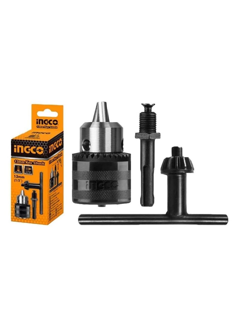 Ingco KC1301.1 Key Chuck with Adaptor, 1.5 mm x 13 mm Size
