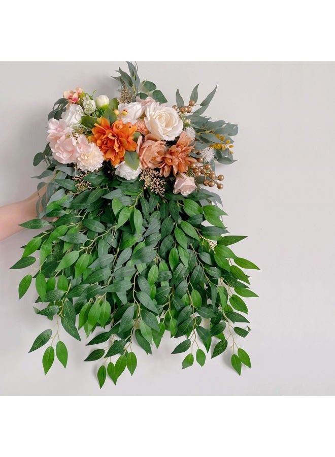 VOELIGT 24PCS Italian Ruscus Greenery 60cm Artificial Greenery Stems Leaf Greenery Garland for Wedding Arch Flowers Centerpieces Balloon Arch Home Decor - Image 5