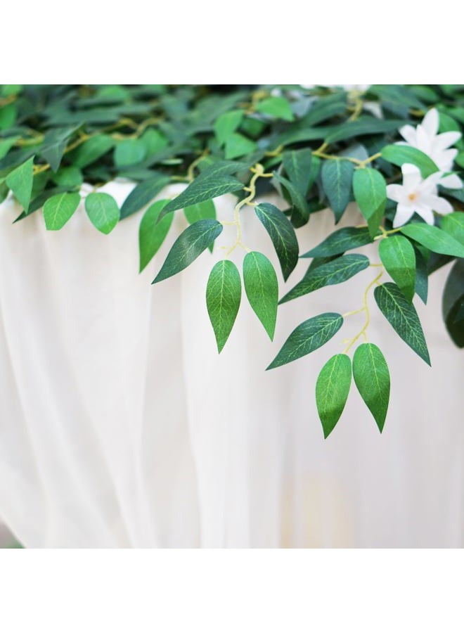 VOELIGT 24PCS Italian Ruscus Greenery 60cm Artificial Greenery Stems Leaf Greenery Garland for Wedding Arch Flowers Centerpieces Balloon Arch Home Decor - Image 4