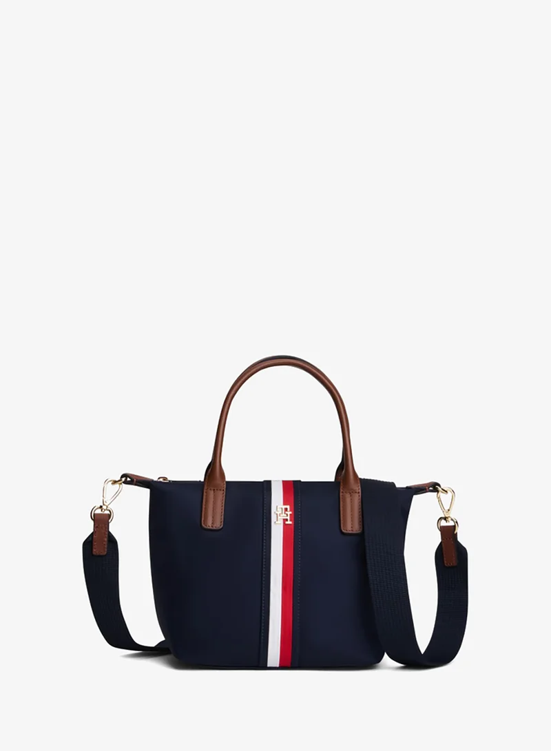 Tommy Hilfiger Popette Global Stripe Crossbody Tote Bag