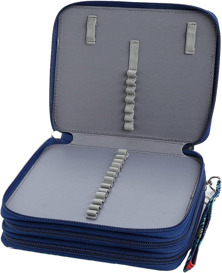 Lbxgap Zippered Pencil Case-72 Slots Handy Pencil Holders with Printing Pattern for Watercolor Pens or Markers, Pencil Case Organizer for Artist - Image 4