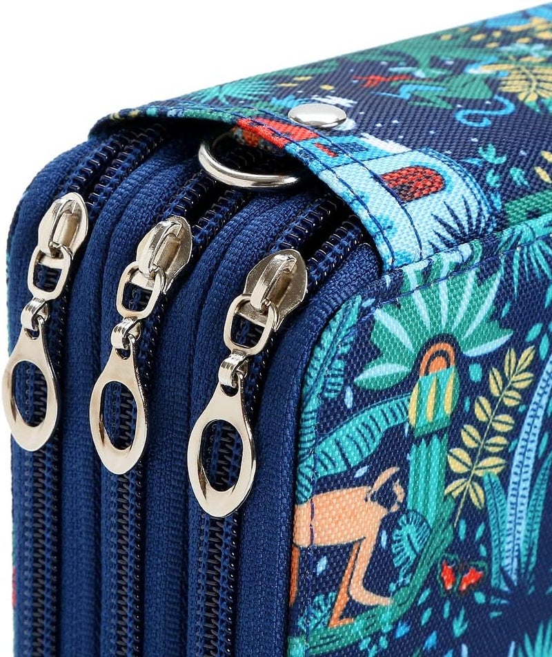 Lbxgap Zippered Pencil Case-72 Slots Handy Pencil Holders with Printing Pattern for Watercolor Pens or Markers, Pencil Case Organizer for Artist - Image 5