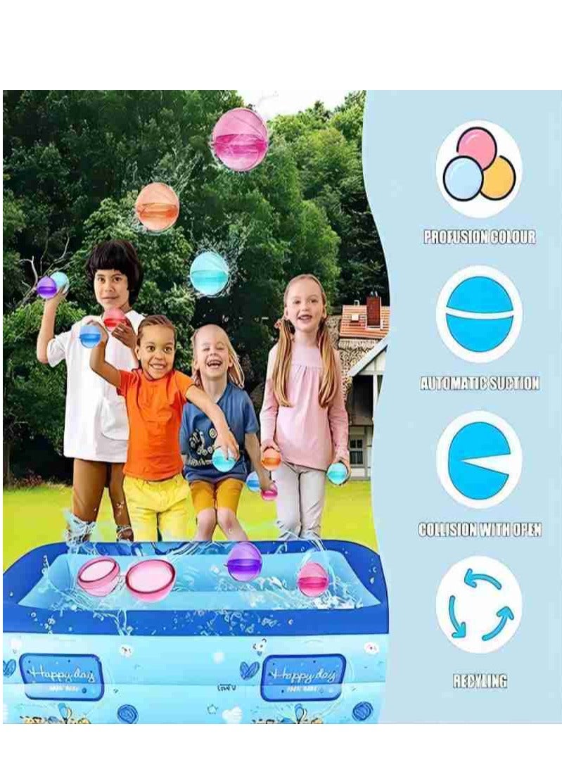 Cool Baby Quick-fill Silicone Water Balloons For Children And Adults, Reusable Water Bombs For Water Parks, Parties, Swimming Pools, Family Games（18PCS) - Image 5