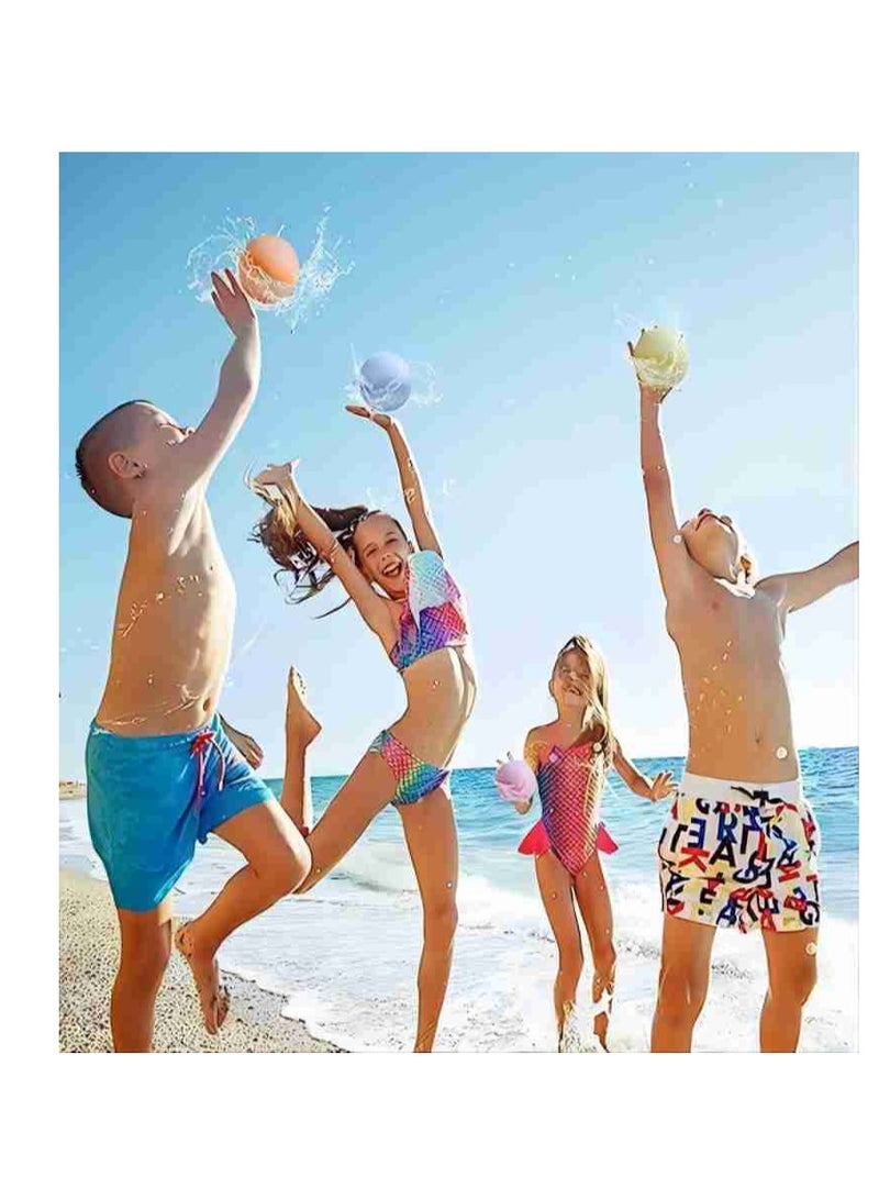 Cool Baby Quick-fill Silicone Water Balloons For Children And Adults, Reusable Water Bombs For Water Parks, Parties, Swimming Pools, Family Games（18PCS) - Image 4