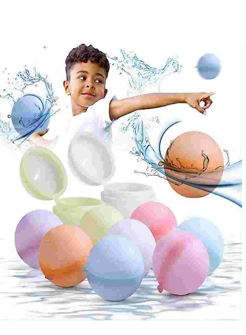 Cool Baby Quick-fill Silicone Water Balloons For Children And Adults, Reusable Water Bombs For Water Parks, Parties, Swimming Pools, Family Games（18PCS) - Image 1