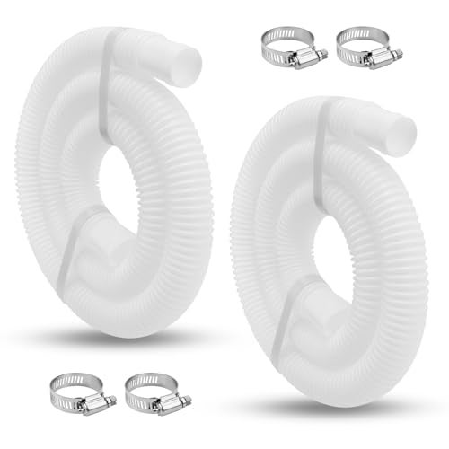 Ximoon 1.25" Replacement Hose for Above Ground Pool Pumps - 59" Long Pool Hose, Suitable for Intex Coleman Pool Filter Pumps 607 and 637 (2-Pack) - Image 1