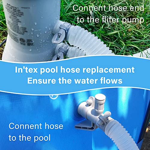 Ximoon 1.25" Replacement Hose for Above Ground Pool Pumps - 59" Long Pool Hose, Suitable for Intex Coleman Pool Filter Pumps 607 and 637 (2-Pack) - Image 4