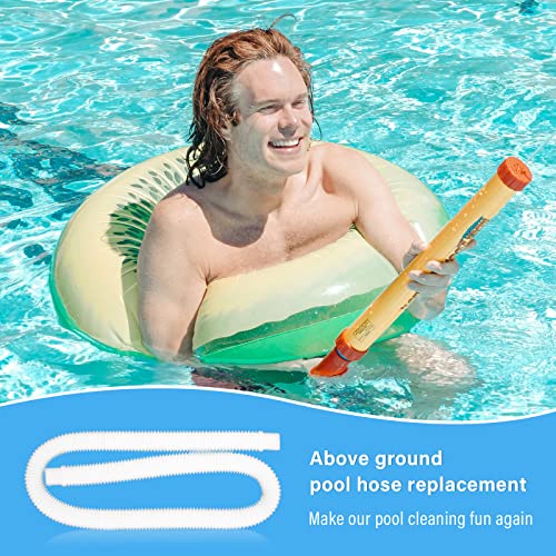 Ximoon 1.25" Replacement Hose for Above Ground Pool Pumps - 59" Long Pool Hose, Suitable for Intex Coleman Pool Filter Pumps 607 and 637 (2-Pack) - Image 2