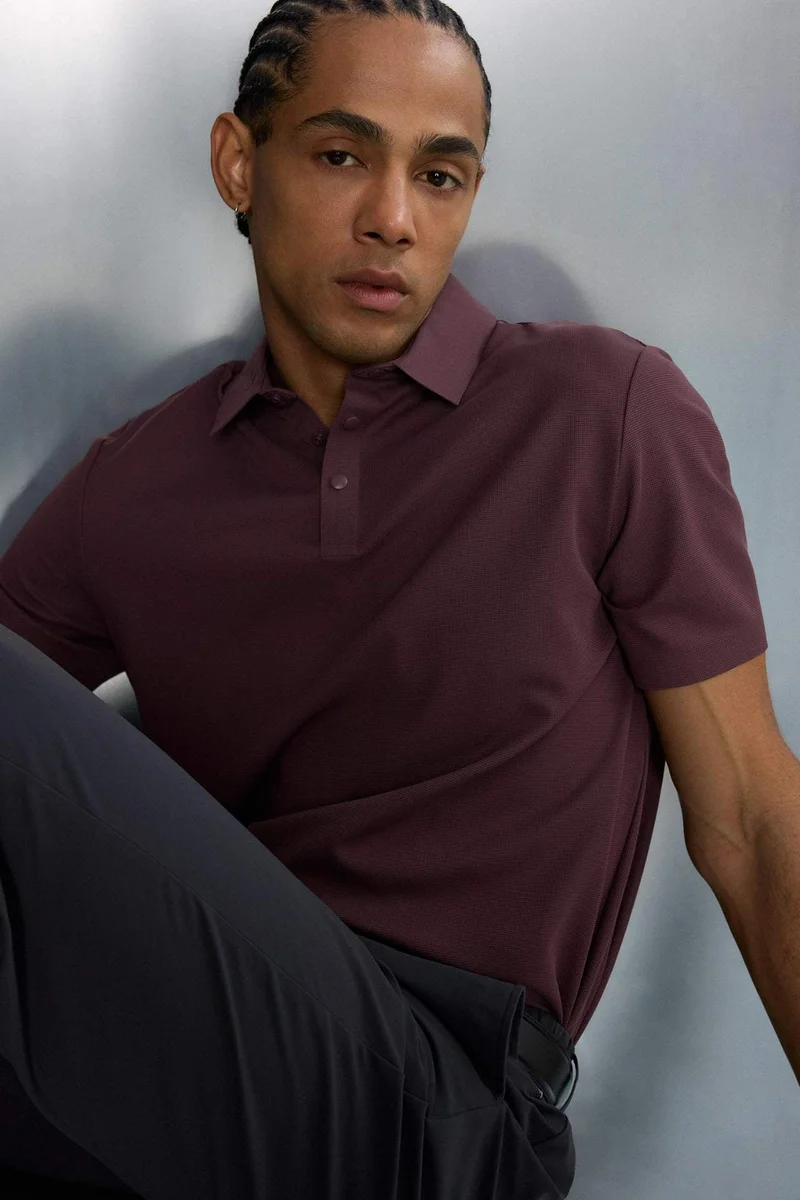 DeFacto Standard Fit Sports Short Sleeve Polo T-shirt