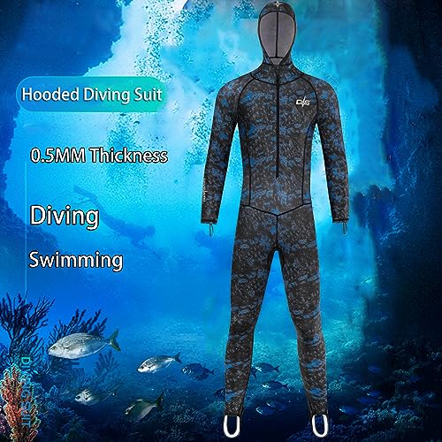 DIVESTAR Men Women Full Body Scuba Rash Guard Swimwear WetsuitLong Sleeve UV Protection Swimsuit Surfing Swimming Diving Snorkeling Suits for Water Sports Blue S - Image 3