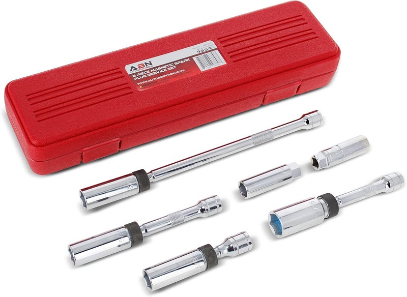 ABN 6-Piece Magnetic Spark Plug Socket Set - Image 1